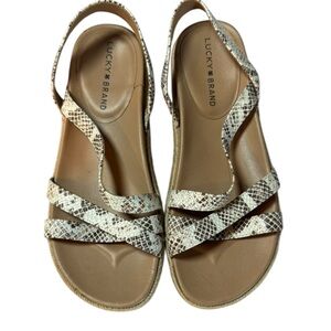 Lucky Brand Snake Print Sandals